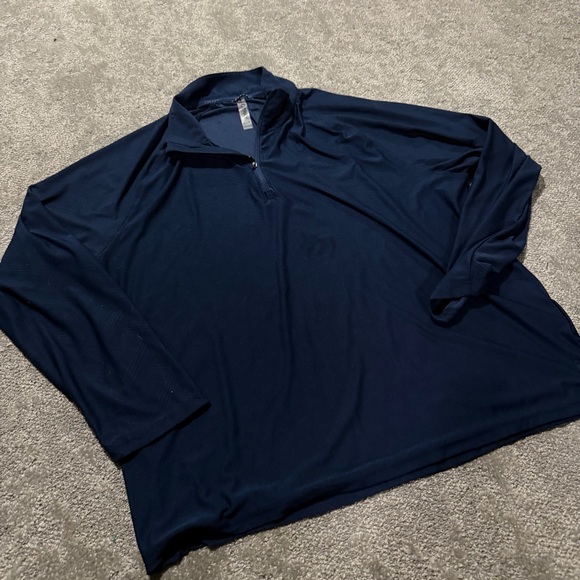 GERRY men’s navy blue quarter zip top size XL - Picture 3 of 4